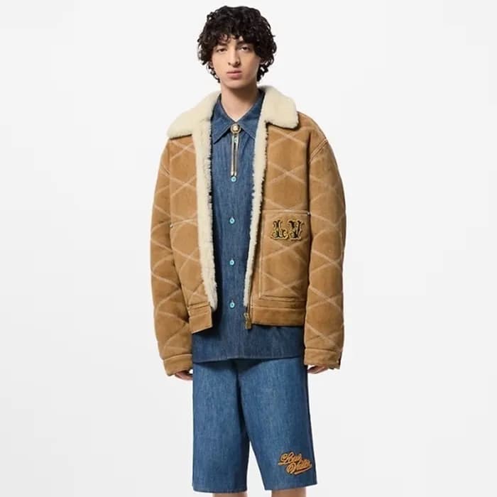 루이비통 남성 가죽 재킷 - Louis vuitton Mens Leather Jacket … - 1