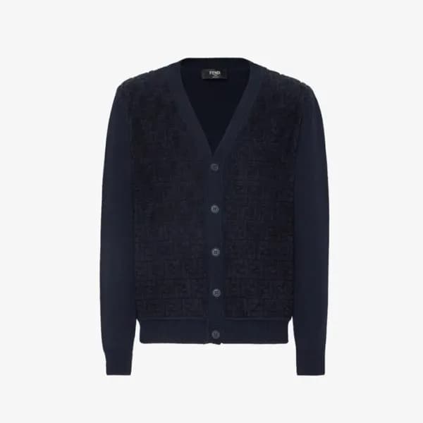 펜디 남성 브이넥 가디건 - Fendi Mens V-neck Cardigan - fec31… - 1