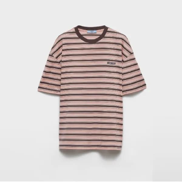 프라다 남성 라운드 반팔티 - Prada Mens Round Tshirt - prc7299… - 1