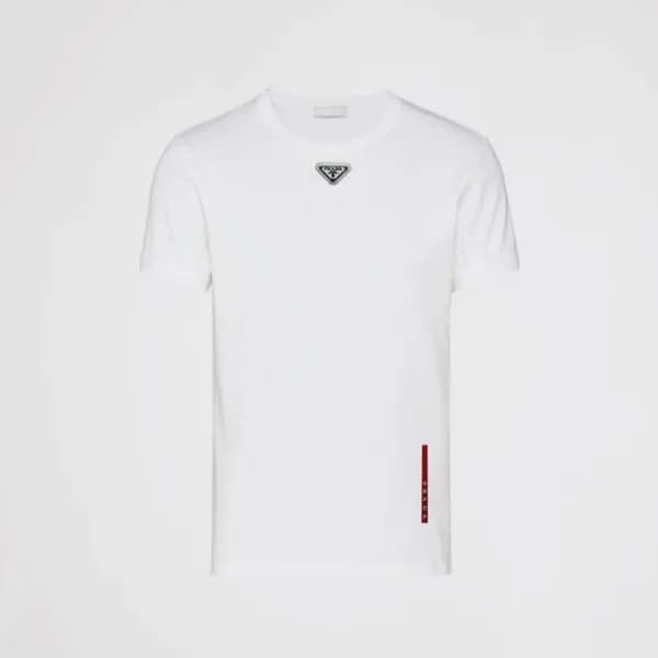 프라다 남성 라운드 반팔티 - Prada Mens Round Tshirt - prc7598… - 1