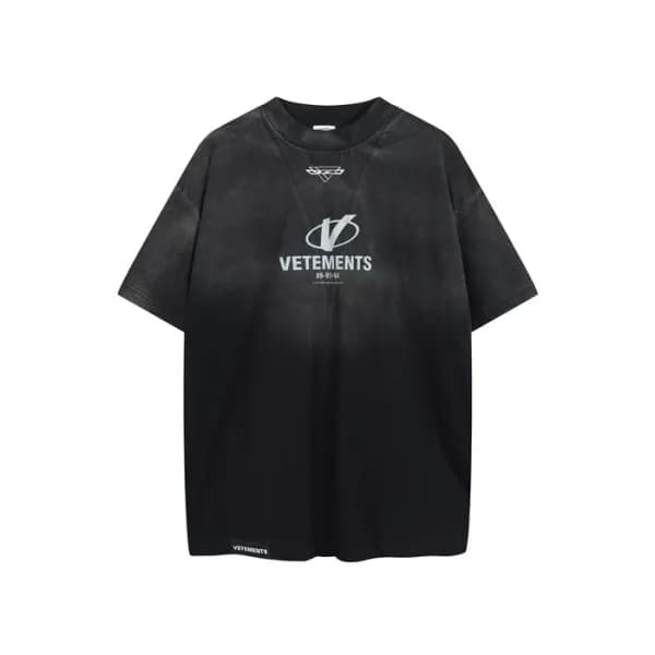 베트멍 남/녀 라운드 반팔 티셔츠 - Vetements Unisex Oversize Tsh… - 1