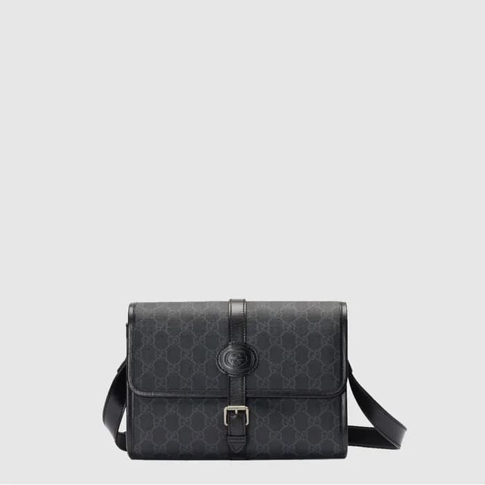 구찌 남성 GG 인터로킹 숄더백 - Gucci Mens GG Interlocking Sho… - 1