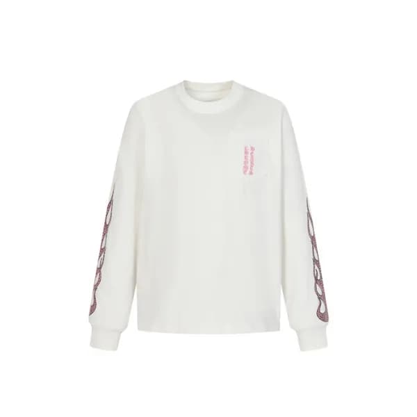 크롬하츠 남성 라운드 긴팔티 - Chrome Hearts Mens Round Tshirt … - 1