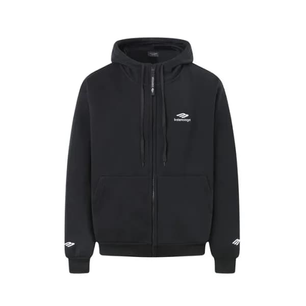 발렌시아가 남/녀 기모 후드티 - Balenciaga Unisex Zip-up Hooded… - 1
