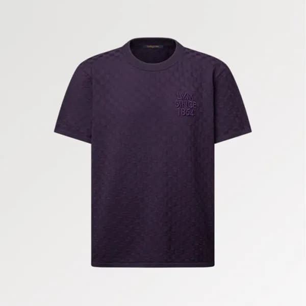 루이비통 남성 라운드 반팔 티셔츠 - Louis vuitton Mens Round Tshi… - 1