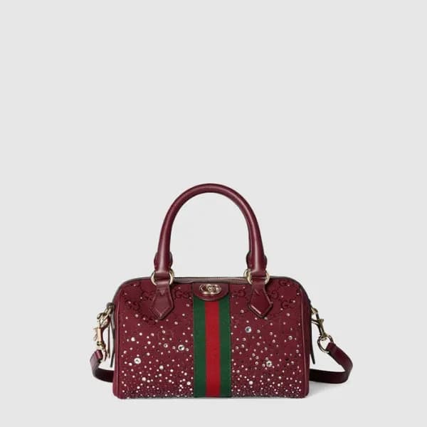 구찌 여성 크리스탈 스몰 보스턴백 - Gucci Womens Crystal Small Bo… - 1