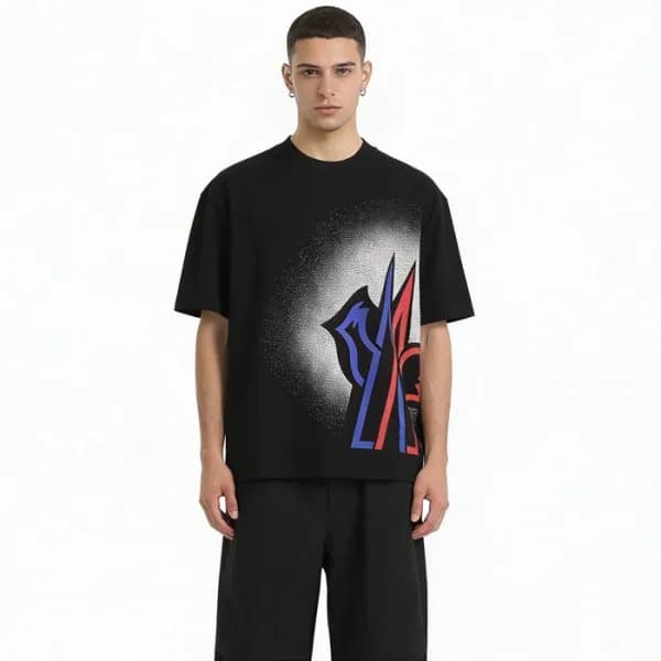 몽클레어 남성 반팔 티셔츠 - Moncler Mens Round Tshirt - moc13… - 1