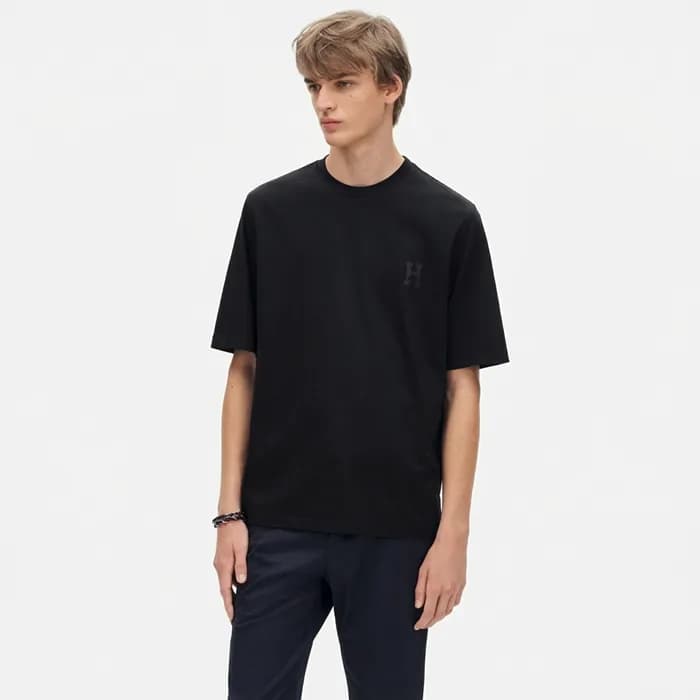 에르메스 남성 라운드 반팔티 - Hermes Mens Round Tshirt - hec13… - 1