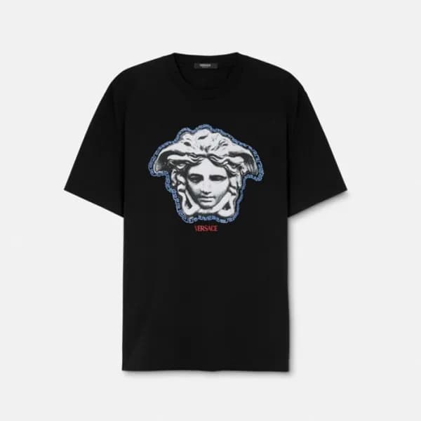 베르사체 남성 반팔 티셔츠 - Versace Mens Round Tshirts - vec1… - 1