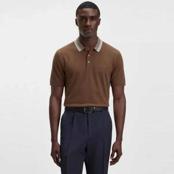 로로피아나 남성 폴로 반팔티 - Loro Piana Mens Polo Tshirt - lp… - 1