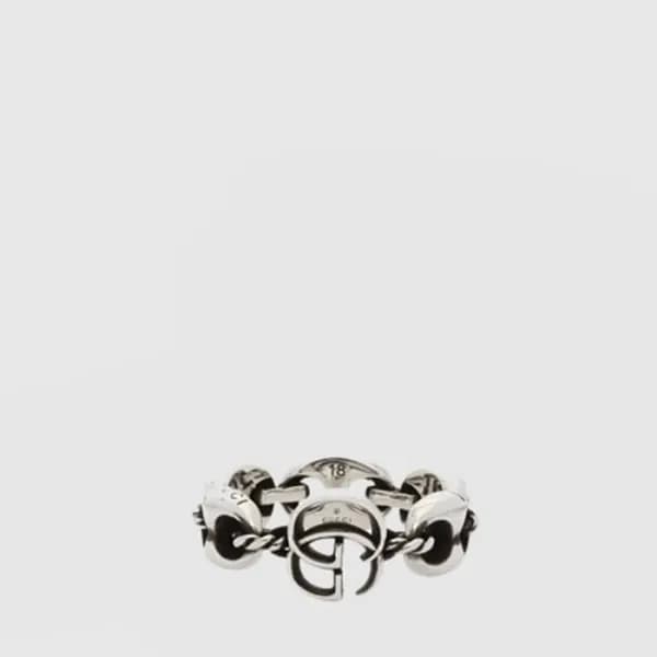 구찌 남/녀 인터로킹 G 반지 - Gucci Unisex Interlocking G Rin… - 1