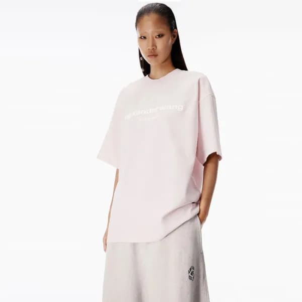 알렉산더왕 여성 라운드 반팔티 - Alexander wang Womens Round Tsh… - 1