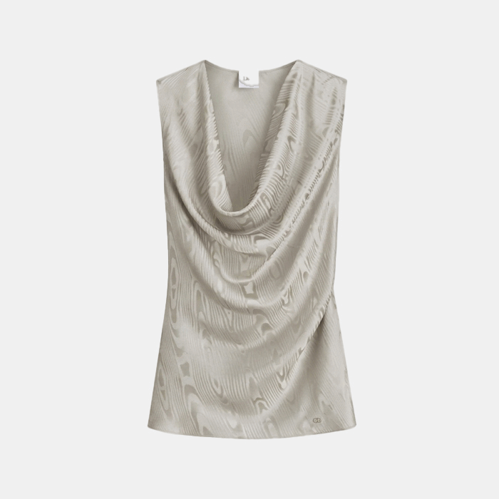 디올 여성 드레이프 탑 비대칭 투피스 - Dior Womens Draped Top Asym…