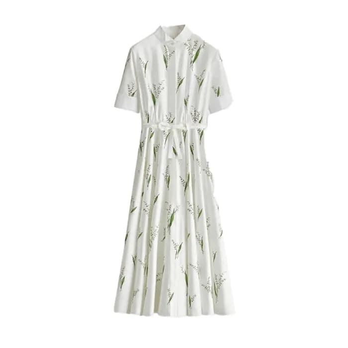 디올 여성 플로럴 미디 드레스 - Dior Womens Floral Midi Dress -… - 1