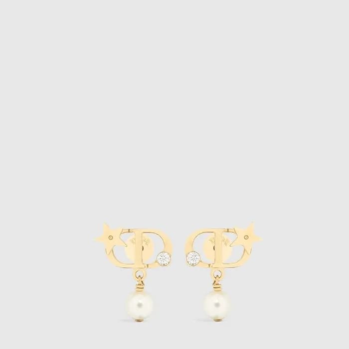 디올 여성 쁘띠 CD 럭키 스타 이어링 - Dior Womens Petit CD Lucky Star Earring - acc9421x - 1