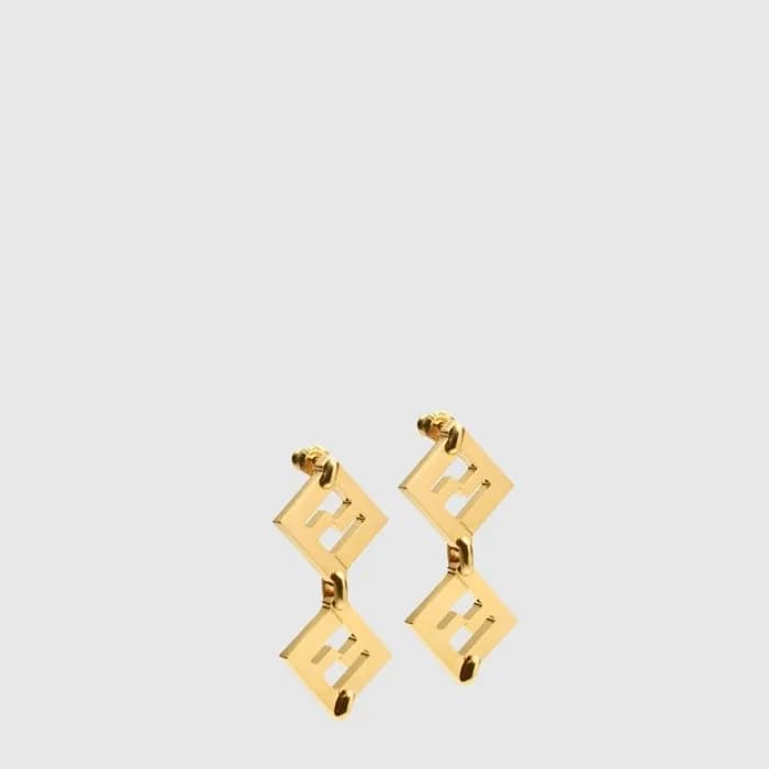 펜디 여성 엠보 디테일 이어링 - Fendi Womens Embossed Detail Earring - acc10151x - 1