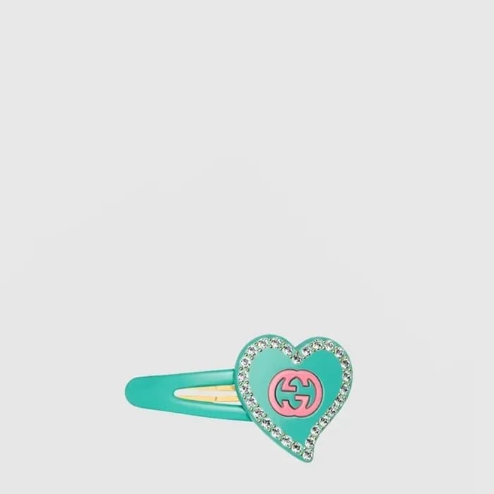 구찌 여성 GG 하트 헤어핀 - Gucci Womens GG Heart Hairpin - acc10908x - 1