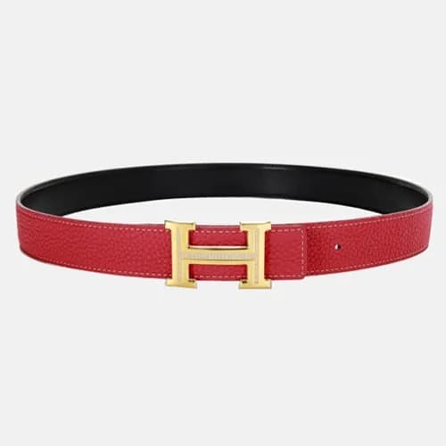 에르메스 H양면벨트 블랙+레드 - 1