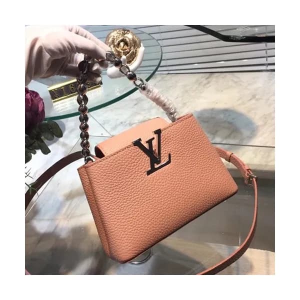 [커스텀급]Louis Vuitton Capucines Mini Chain Cross Bag… - 1