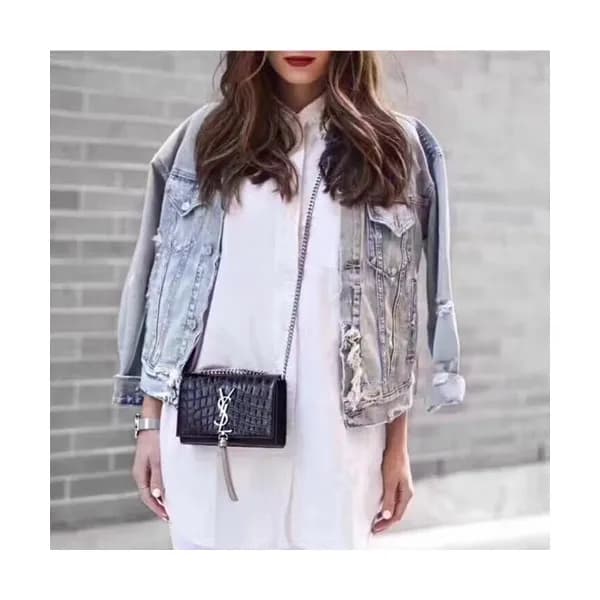 Saint Laurent Women Tassel Mini Chain Satchel Shou… - 1