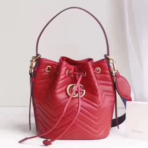 Gucci Marmont Matlase Women Bucket Bag,21CM - 구찌 마… - 1