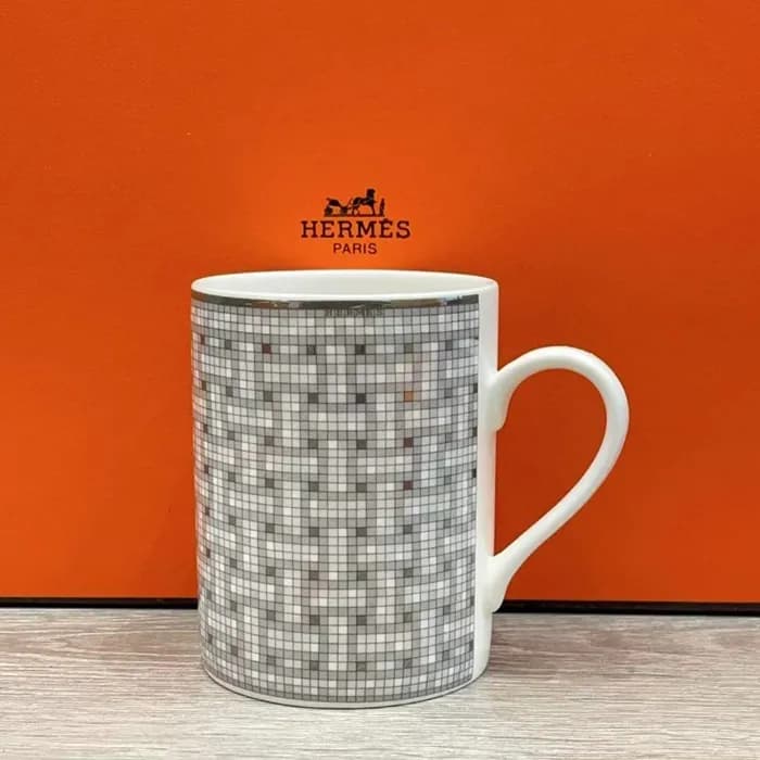 에르메스 모자이크 오 24 플래티넘 머그컵 - Hermes Mosaique Au 24 Mu… - 1
