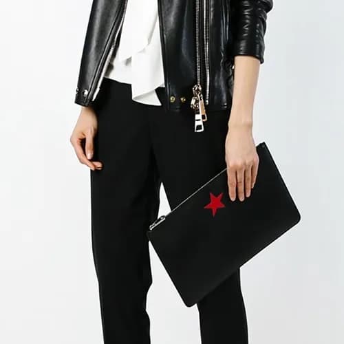 Givenchy Leather Red Star Clutch Bag,30.5cm - 지방시 … - 1