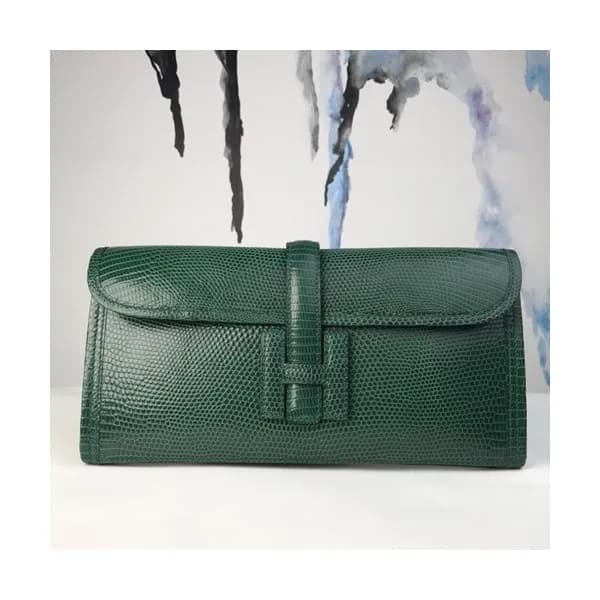 Hermes Lizard Leather Clutch Bag ,29cm - 에르메스 리저드레… - 1