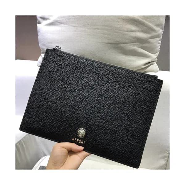 Versace Leather Clutch Bag,28CM - 베르사체 레더 남성용 클러치백… - 1