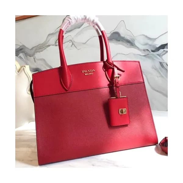 [커스텀급]Prada Tote Shoulder Bag,32cm - 프라다 여성용 토트 숄더… - 1