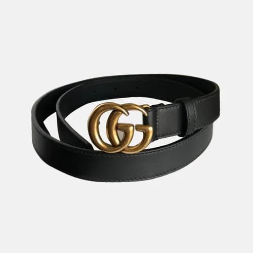 Gucci 2019 Ladies GG Buckle Leather Belt - 구찌 신상 여… - 1