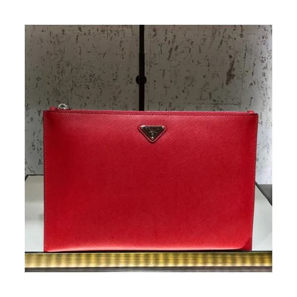 Prada Saffiano Mens Clutch Bag ,28CM - 프라다 사피아노 남성… - 1
