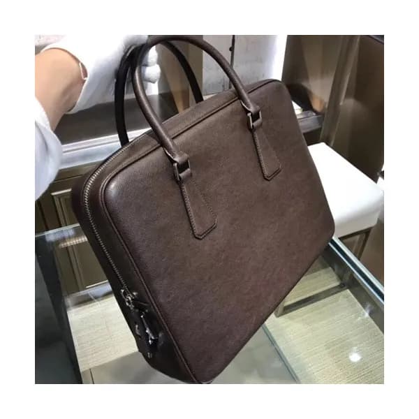 Prada Saffiano Mens Business Bag,36CM - 프라다 사피아노 … - 1