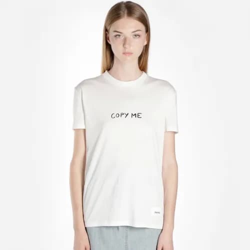 Miumiu Ladies Cotton Tshirts - 미우미우 여성 코튼 반팔티 - mi… - 1