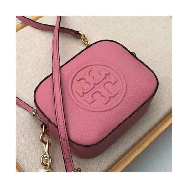 Tory Burch Limited-edition Leather Pink Mini Camer… - 1