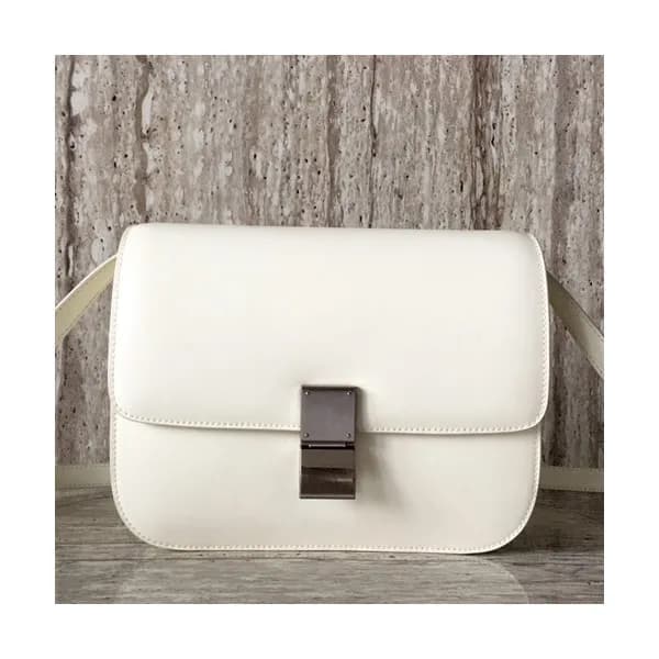Celine Leather Classic Box Shoulder Bag,24CM - 셀린느… - 1