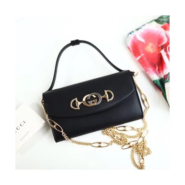 Gucci 2019 Zumi Chain Mini Women Tote Shoulder Cro… - 1