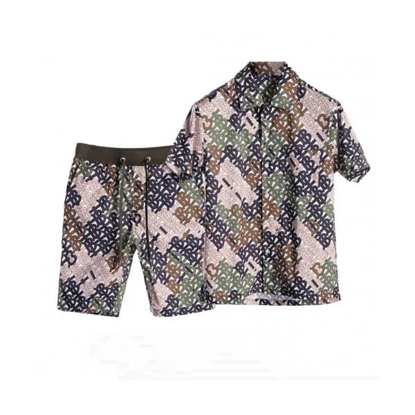 [매장판]Burberry 2019 Mens Logo Slim Fit Silk Short S… - 1