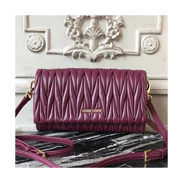 MiuMiu 2019 Matelasse Shoulder Cross Bag,21.5cm … - 1