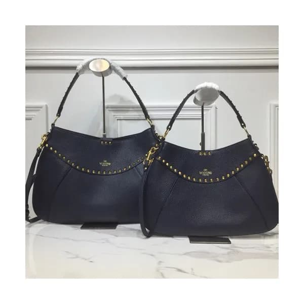 Valentino 2019 Garavani Twinkle Studs Leather Tote… - 1