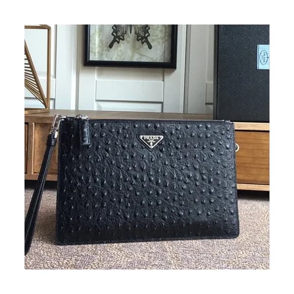 Prada 2019 Mens Clutch Bag,28CM - 프라다 2019 남성용 클러치… - 1