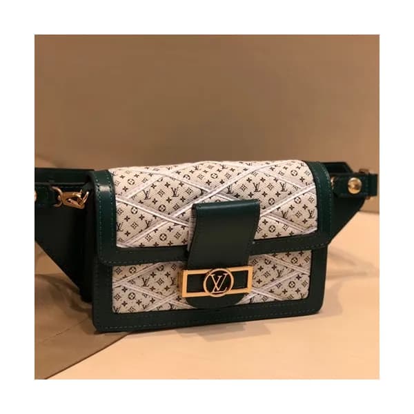Louis Vuitton 2019 Denim & Leather Dauphine Bumbag… - 1