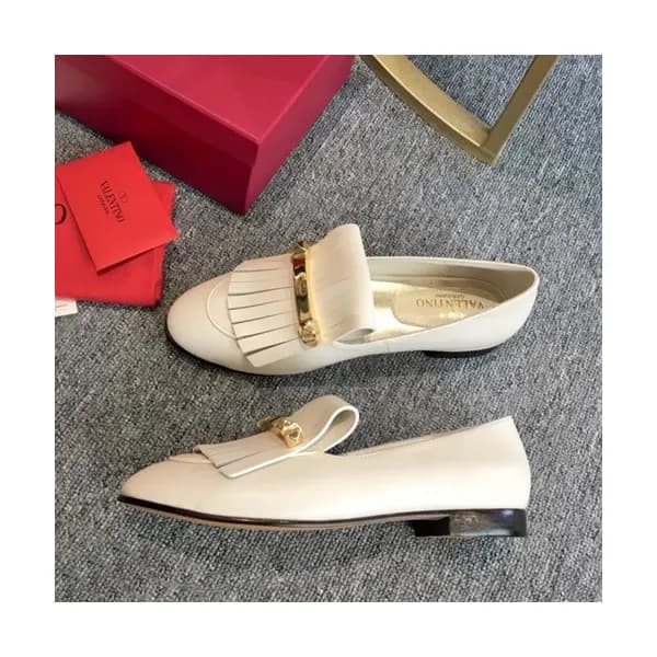 Valentino 2019 Ladies Tassel Metal Logo Loafer - 발… - 1