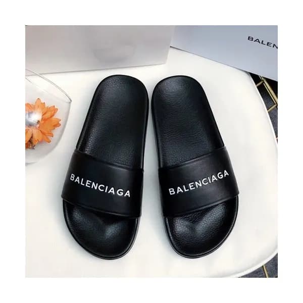 Balenciaga 2019 Mm/Wm Logo Leather Slipper - 발렌시아가… - 1
