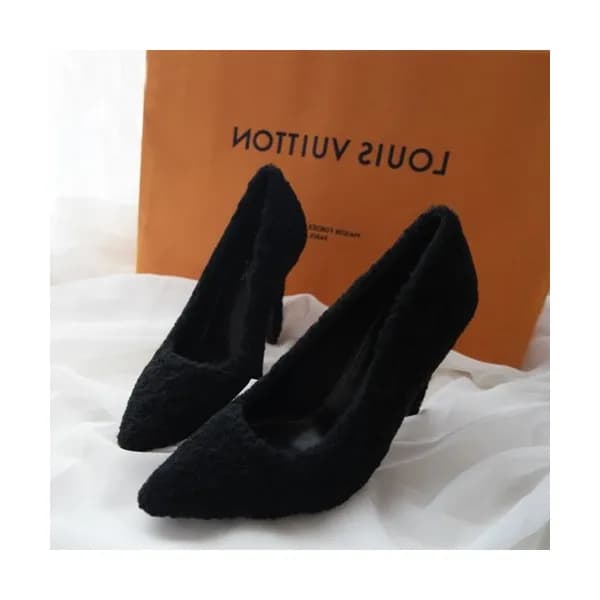 Louis Vuitton 2019 Ladies Wool Pumps High Heel - 루… - 1