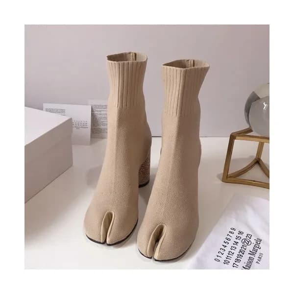 Maison Margiela 2019 Ladies Knit High Heel Boots -… - 1