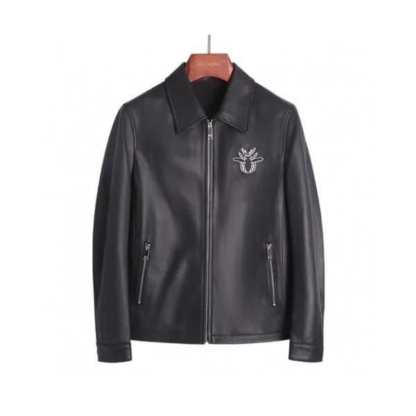 Dior 2019 Mens Logo Leather Jacket - 디올 2019 남성 레더… - 1