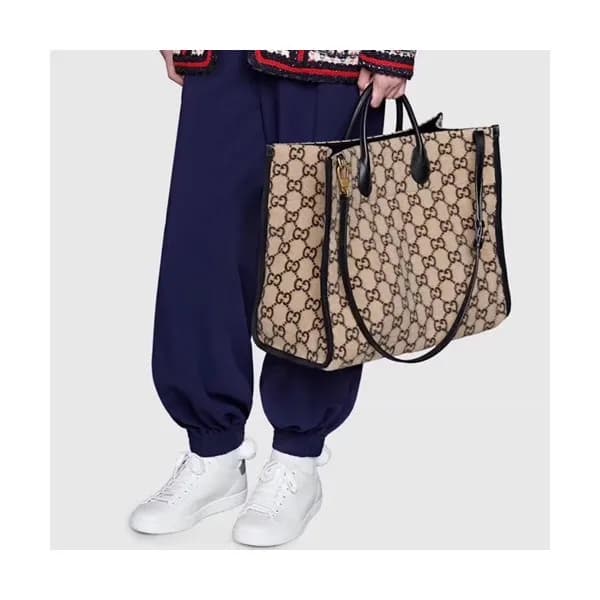 Gucci 2019 Wool Tote Shoulder Shopper Bag,42CM - 구… - 1