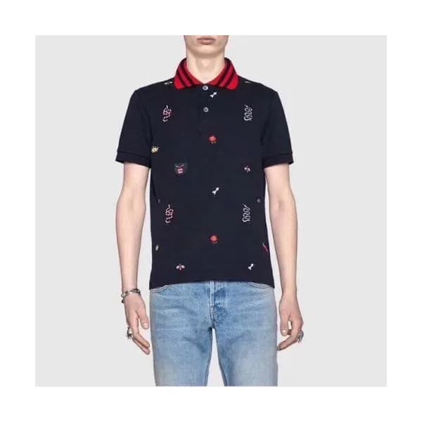 [매장판]Gucci 2020 Mens Logo Cotton Short Sleeved Pol… - 1