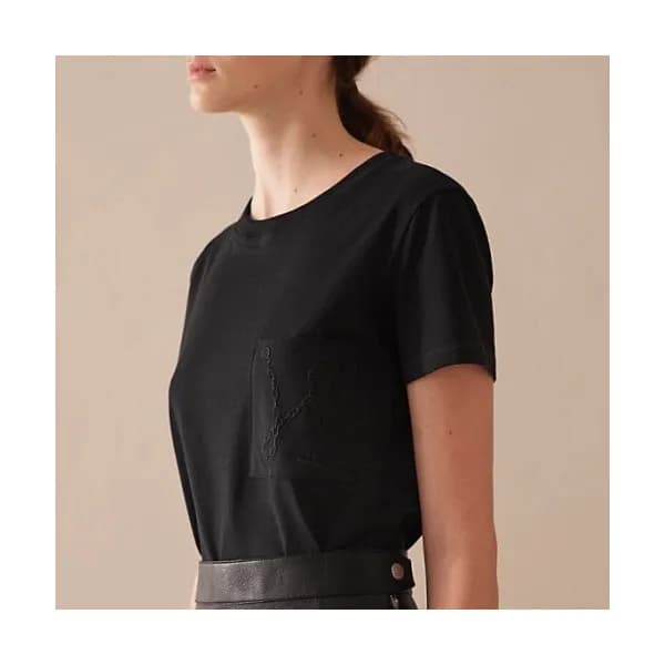 Hermes 2020 Mm/Wm Crew-neck Silket Short Sleeved … - 1